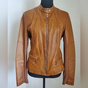 🤎🧡 Black Rivet Vegan/  Faux Leather Jacket